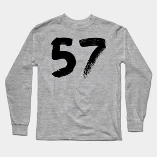 Number 57 Long Sleeve T-Shirt